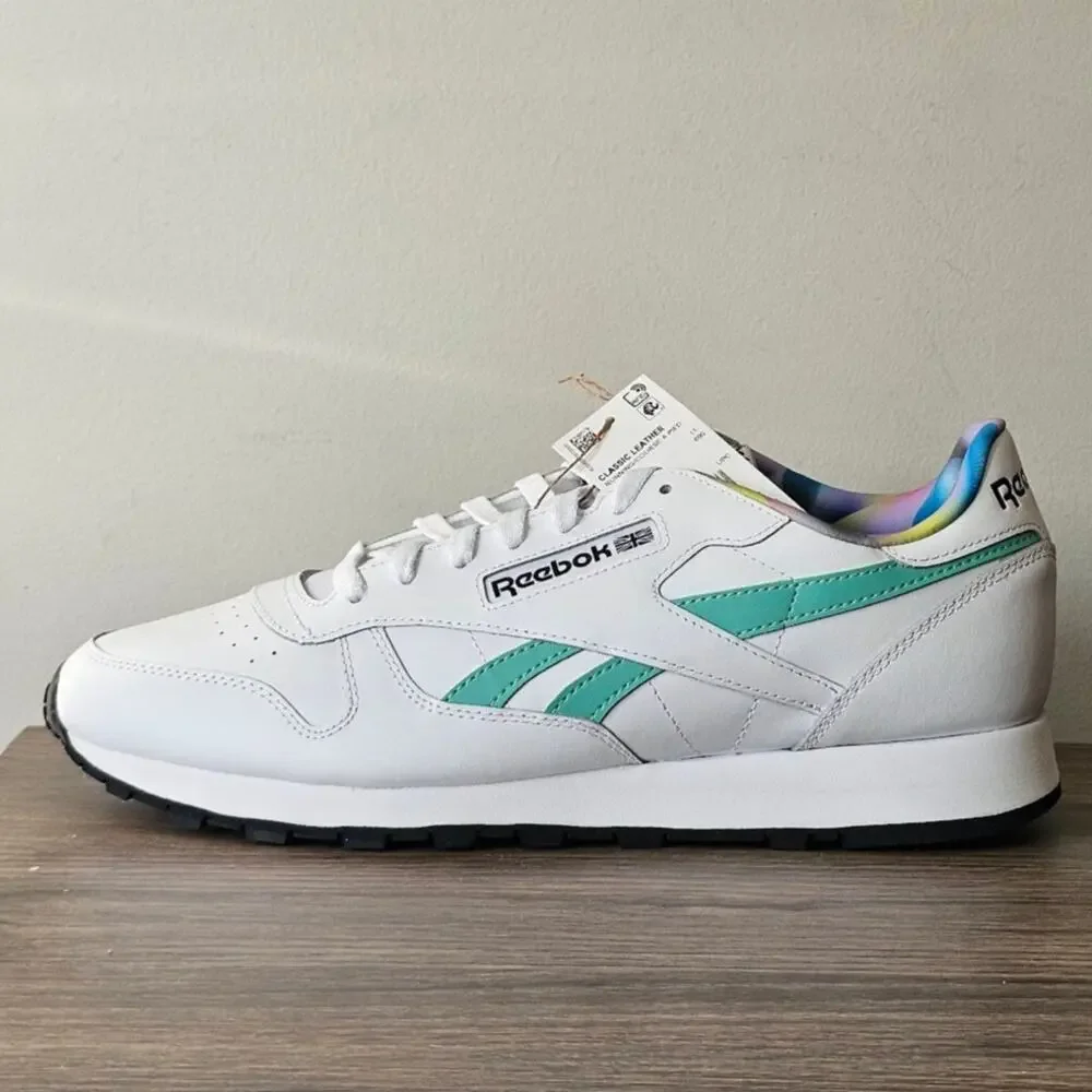 Reebok Classic Unisex  Unity Sneakers  Men Size 12.5 White/ Teal NWT - Picture 5 of 8